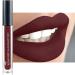 Mynena Burgundy Red Matte Liquid Lipstick Long Lasting Waterproof Lightweight No Smudge Talc-Free Mica-Free Gluten-Free Paraben-Free | Emma