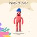 Kids Toy: Sausage Plushie Rainbow Friends Soft Toy - Squishmallow Teddy Pillow Figure (Pink) - Buy Online on SooperMarket.com