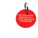 Custom Engraved Dog Tags - Push Button | Synthetic Leather | Blue Black Red Yellow | 30mm | Perfect for Control Branding - Buy Online on SooperMarket.com