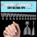 TOMICCA Short Oval French Nail Tips - 240pcs Natural Matte False Nails for Acrylic Extensions | Half Cover Artificial Nail Tips in 15 Sizes | Salon Quality Half Cover-Short Oval - Buy Online on SooperMarket.com
