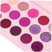Mikinona 15 Colorful Eyeshadow Glitter Eyeshadow Woman Eyeshadow Compact Makeup Palette Purple - Buy Online on SooperMarket.com