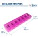 Apex 7 Day Bubble Lok Weekly Pill Organizer Weekly Pill Organizer Daily Easy-Open See-Through Lids Organize Medication or Vitamins Berry - Buy Online on SooperMarket.com
