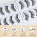 Dyafin 3D Eyelash Set - 8 Pairs of Natural Reusable Handmade Fake Lashes | Lightweight & Comfortable - Buy Online on SooperMarket.com