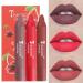 Lipstick set 3 PCs lipstick adjust lip kit matt lip glaze permanent lipstick waterproof matt nude lipstick beauty lip gloss non-stick-cup sexy color lipsticks (03)