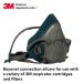 3M Rugged Comfort Half Facepiece Reusable Respirator 6502/49489 - Medium, with Cool Flow Valve for Welding, Sanding, Cleaning, Grinding, and Machine Operations - Buy Online on SooperMarket.com