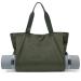 BOCMOEO Yoga Mat Bag, Yoga Tote Bags and Carriers for Women, Waterproof Yoga Mat Carrying Bag Shoulder Gym Bag with Yoga Mat Holder & Wet Pocket for Gym, Yoga, Pilates, Travel, Beach and Daily Use Green