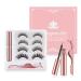 Magnetic Eyelashes Magnetic Eyeliner and Lashes Kit have Soft Reusable Waterproof Long Lasting 4 Pairs of 3D Magnetic Eyelashes Natural Look No Glue 1
