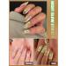 Kalolary 20PCS Luminous Glitter Gel Nail Polish Strips - Glow in the Dark Adhesive Full Wrap Sticker Set with Nail File - Waterproof Pink Gel Nail Wrap Stickers - Buy Online on SooperMarket.com
