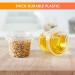 Turbo Bee 1oz Portion Cups with Lids - 200 Sets | Jello Shot & Sauce Containers - Buy Online on SooperMarket.com