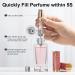 Gemice Perfume Travel Refillable Atomizer Luxury Glitter Bling Bottom Filling Perfumes Bottle Mini Fragrances Dispenser Portable Cologne Sprayer Pocket Size 5ml for Plane Trip Gift Sparkling Pink - Buy Online on SooperMarket.com