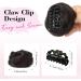 REECHO 2 PCS Mini Claw Clip in Messy & Cat Ears Hair Bun Extensions Wig Accessory Updo Hairpieces for Women Girls (Pack of 2-3.5" Wavy Dark Brown) Pack of 2 - 3.5" Wavy Dark Brown - Buy Online on SooperMarket.com