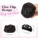 REECHO Space Bun Hair Pieces 2 Pack - Mini Claw Clip Messy Bun & Cat Ears Extensions in Wavy Black Brown for Women/Girls - Buy Online on SooperMarket.com
