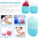 Rcool Ice Face Roller & Gua Sha - Premium Facial Massager for Youthful Skin Reduce Fine Lines Shrink Pores & Acne - Blue Ice Roller for Face & Eyes - Buy Online on SooperMarket.com