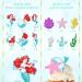 Party Supplies for Ariel Cupcake Toppers Girl Theme Birthday Brightness Supplies Favors 48 counts - Buy Online on SooperMarket.com