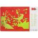 Crocodile Creek 36 Animals/Dinosaurs 2-Sided Placemat - Green | Eco-Friendly Kids Placemat - Buy Online on SooperMarket.com