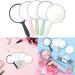 25-Piece Portable Handheld Hand Mirror Set for Women & Girls - Compact Round Mirror for Travel, Camping, Daily Use - White, Pink, Black, Blue, Green - Buy Online on SooperMarket.com