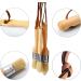 Professional 3pcs Small Round Chalk and Wax Paint Brush Set - Reusable Natural Bristle Brushes for DIY Painting - Compatible with Annie Sloan Chalk Paint and Milk Paint - Buy Online on SooperMarket.com