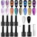 MIZHSE 9D Cat Eye Gel Nail Polish Chameleon Magnetic Gel Auroras Snowlight Cat Eye Gel Soak Off UV LED with Magnet Stick Gel Nail Polish Set 10pcs (9D Collection 2) 10 PCS