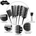 6-Piece Hair Comb Set for Weaving, Sectioning, Balayage, and Styling - Rat Tail Hair Dyeing Combs in Various Styles - Buy Online on SooperMarket.com