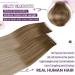 Shop Laavoo 50cm Balayage Real Hair Tape-In Extensions - Ombre Blond & Light Brown | 20PCS 50g #8/16/60 - Buy Online on SooperMarket.com