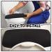 4 Pcs Black Fabric Stretch Toilet Tank Lid Cover Set - Bathroom Decor Accessories - 15.75 x 16.93 Inches - Buy Online on SooperMarket.com