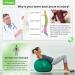 Trideer Exercise Ball for Physical Therapy and Fitness - Green, L (23-26 inches) - Swiss Ball for Rehab, Core Strength, Yoga, Balance, and Flexibility - Buy Online on SooperMarket.com