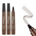 3PCS Dark Brown Eyebrow Pen - Waterproof Microblading Eyebrow Pen Long Lasting Easily Create Natural Eyebrow Makeup 3 Count (Pack of 1) Dark Brown