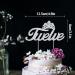 LINGTEER Twelve Birthday Cake Topper with Crown Sign | Silver Bling Crystal Rhinestone Birthday Keepsake | Happy 12th Birthday Party Decorations Gift Supplies - Buy Online on SooperMarket.com