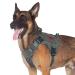 OneTigris Tactical Dog Vest Service Dog Harness MOLLE Dog Training Harness 1000D Nylon L Grey L Grey