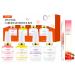 AIJIMEI 4in1 Professional Nail Kit Cuticle Remover Gel Cream Calcium Primer for Strengthening Nails Care with Nail Hardener Nail Strengthener and Cuticle Oil Base Coat & Top Coat & Cuticle Oils