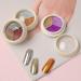 3Pcs Titanium Powder Nail Art Set - Glitter Mirror Effect + 6 Eyeshadow Sticks - International Shipping Available - Buy Online on SooperMarket.com