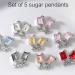 5pcs Fashionable Embellishments In A Unique Rectangle Shape For Parties And Weddings Water Red - Buy Online on SooperMarket.com