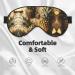 Gold Glitter Pineapple Eye Mask | Soft & Breathable Sleep Patch for Women | Perfect Travel Accessory - Buy Online on SooperMarket.com