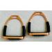 Rose Gold Flexi Stirrups 4.75 - Bendy Flexible Safety Irons | Stainless Steel - Buy Online on SooperMarket.com