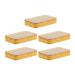 Tainrunse 5Pcs Durable Cleaning Sponge Efficient Cotton Pulp Portable Oil-Resistant Dishwashing Pad for Home Cleaning Pad Yellow 1