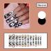 SIXDIAN Black Nude Glitter Diamond Heart Square Press on Nails - Extra Long Coffin Acrylic False Nails for Women and Girls - Buy Online on SooperMarket.com