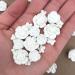 30 White Icing Flowers by Simply Sucr | Small White Flowers | Edible Roses| Wedding | Edible Flowers | Icing Flowers | Icing Roses | Wedding Favors | Edible Flowers | Simply Sucre 30 Count