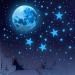Glow in the Dark Stars and Moon Wall Decals - Kids Ceiling Stars for Nursery, Bedroom, Living Room - Buy Online on SooperMarket.com
