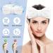 Soft Flannel Spa Headband for Women - Bowknot Hair Band for Makeup, Face Wash, Shower - White Headband - Buy Online on SooperMarket.com