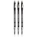 Ruby Kisses GoBrow Eyebrow Pencil Sharpenable Longwear Long Lasting Eyebrow Wooden Pencil for Natural-Looking Brows 3 PACK (Black Brown)