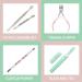 Malva Belle Best Crystal Glass Nail File Long Lasting Double Sided Tempered Glass File Professional Salon Manicure/Pedicure Filing Tool for Natural Nails - Pink (2 mm) Pink 2mm - Buy Online on SooperMarket.com