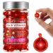 Hair Vitamin Serum Capsule Hair Treatment Serum Enriched with Moroccan Macadamia Avocado Oils Vitamins A C E Pro B5 No Rinse Conditioner for All Hair- 60 Pcs