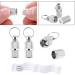 Address Pendant for Cats & Dogs - 6 Stainless Steel Pet ID Tags with Key Rings | Anti-Free Name Tag & Collar Trailer for Pet Identification - Buy Online on SooperMarket.com