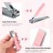 Jupeli Pink Manicure Set | Stainless Steel Nail Care & Clipper Kit for Women | Complete Pedicure Tools & Grooming Essentials - Buy Online on SooperMarket.com