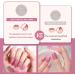 Beautfave Semi Cured Gel Nail Strips White 16Pcs - Waterproof Nail Wraps with Nail File - Pink Gel Nail Art Stickers - Buy Online on SooperMarket.com