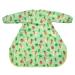 Bibetta Wipeezee Premium Baby Weaning Bibs With Sleeves For 6 month+ Waterproof Coverall Bibs for Baby Toddler Boy Girl | UK Design Eco Friendly & Durable Wipeable Bib for Highchair Baby Feeding Green - Bunny & Veg