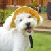 Folpus Outdoor Dog Hat - Breathable Summer Cap for Small Medium & Large Dogs - Cute Puppy Sun Hat - Yellow Sporty Pet Egg Hat - Buy Online on SooperMarket.com