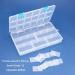 Benecreat 4 Pack Large Transparent Plastic Storage Box with Adjustable Dividers - 18 Grids for Jewelry Beads, Tools, and Craft Accessories - 9.4x5.7x1.18 Inch - Buy Online on SooperMarket.com