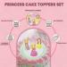 4x Princess Cake Toppers Set - Princess Castle Girls Birthday Party Wedding Baby Shower Christening Cupcake Decoration - Comes with an Edible Glue - Buy Online on SooperMarket.com