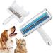 Roller Pet Hair Remover and Reusable Lint Roller Cat Hair Remover for Furniture Couch Carpet Clothing and Bedding - Portable Multi-Surface Fur Removal Tool(Blue)